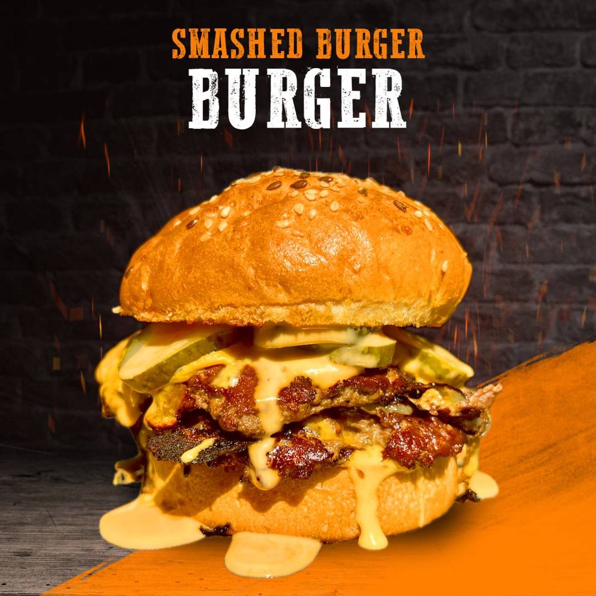 Smashed Burger cu Cartofi Prăjiți